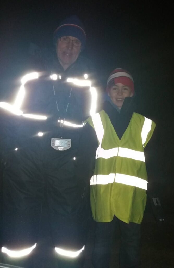 Ioan Thomas with father Eifion Thomas supporting his rally development