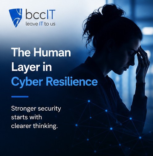 Human-focussed cyber security article exploring cognitive load, digital distraction, and cyber awareness in modern workplaces