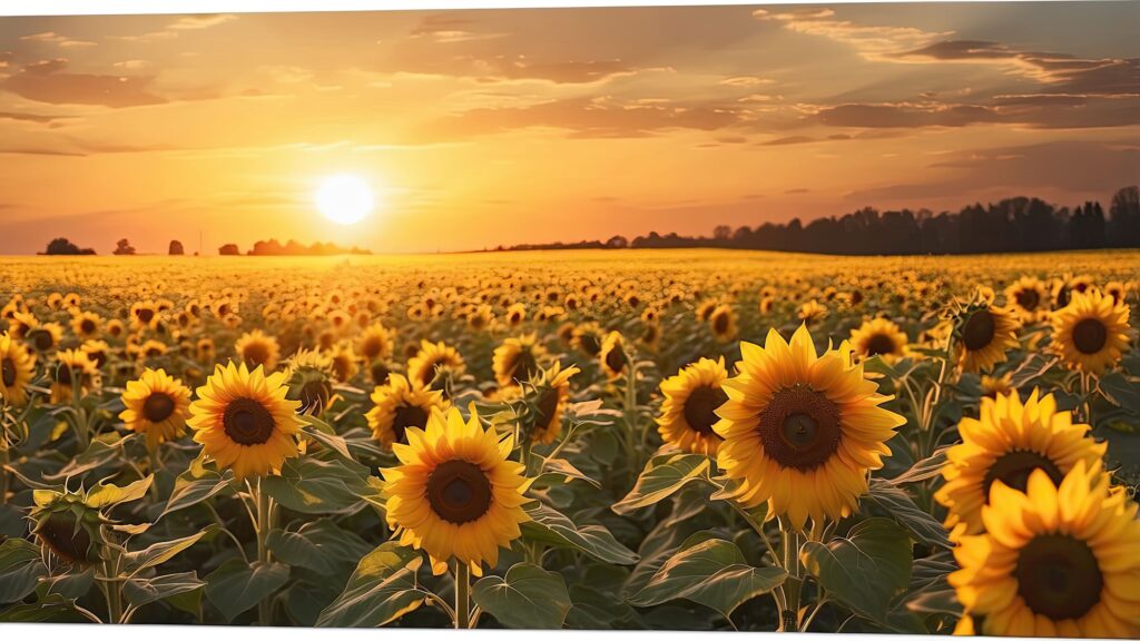 Sunflower field at sunrise featured on the BCC IT June 2026 Monthly Insight blog, highlighting cybersecurity, managed IT support, cloud services and business technology updates.
